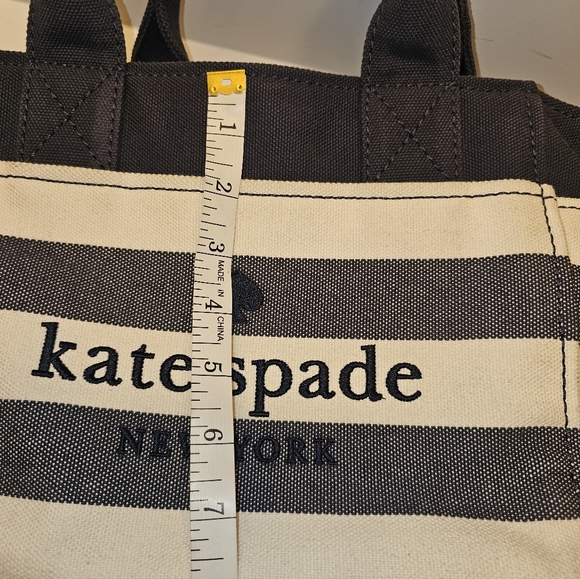 Kate Spade Black and Cream Canvas Tote - Picture 10 of 16